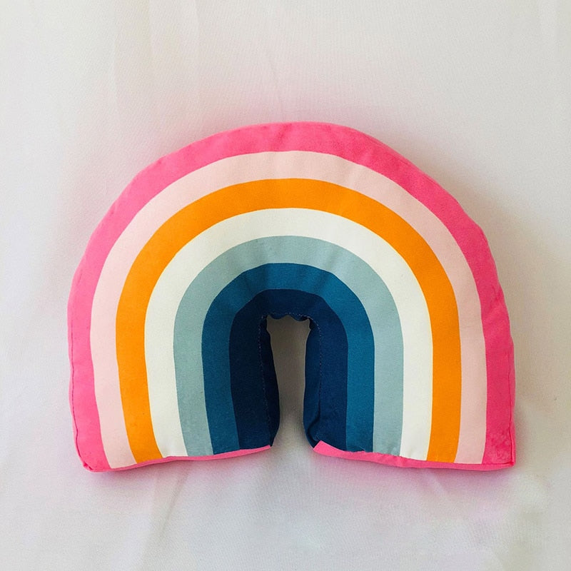 Soft Rainbow Pillow