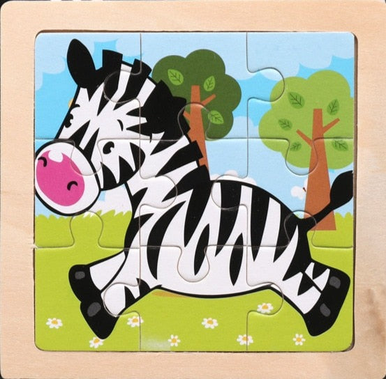 Wooden Cartoon Puzzle