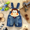 Animal Designed Denim Baby Overalls