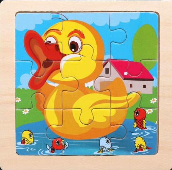 Wooden Cartoon Puzzle