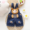 Animal Designed Denim Baby Overalls
