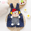 Animal Designed Denim Baby Overalls