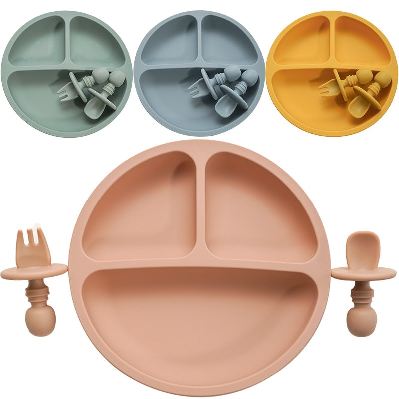 Solid Silicone Plate Set