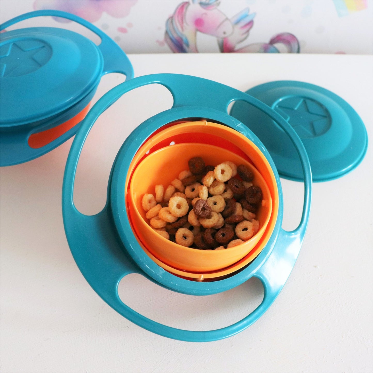 Spill-Proof Gyro Baby Bowl