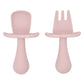Mini Silicone Baby Spoon & Fork