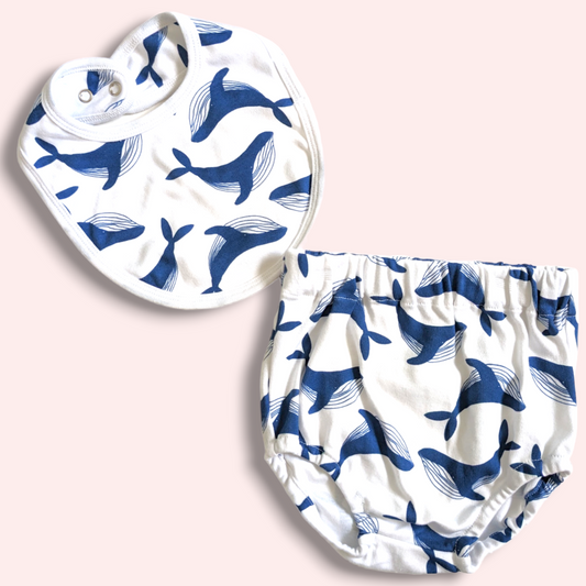 Bib & Bloomers Bundle - Whale