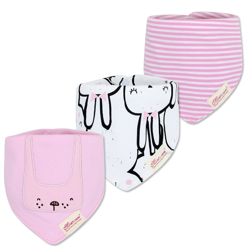 Cute Bandana Bib Set (3pcs)