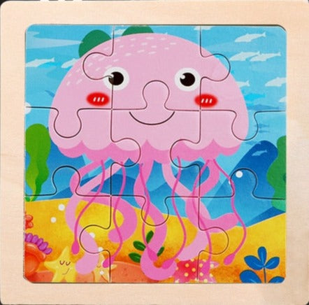 Wooden Cartoon Puzzle