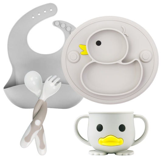 Cute Duck Silicone Tableware