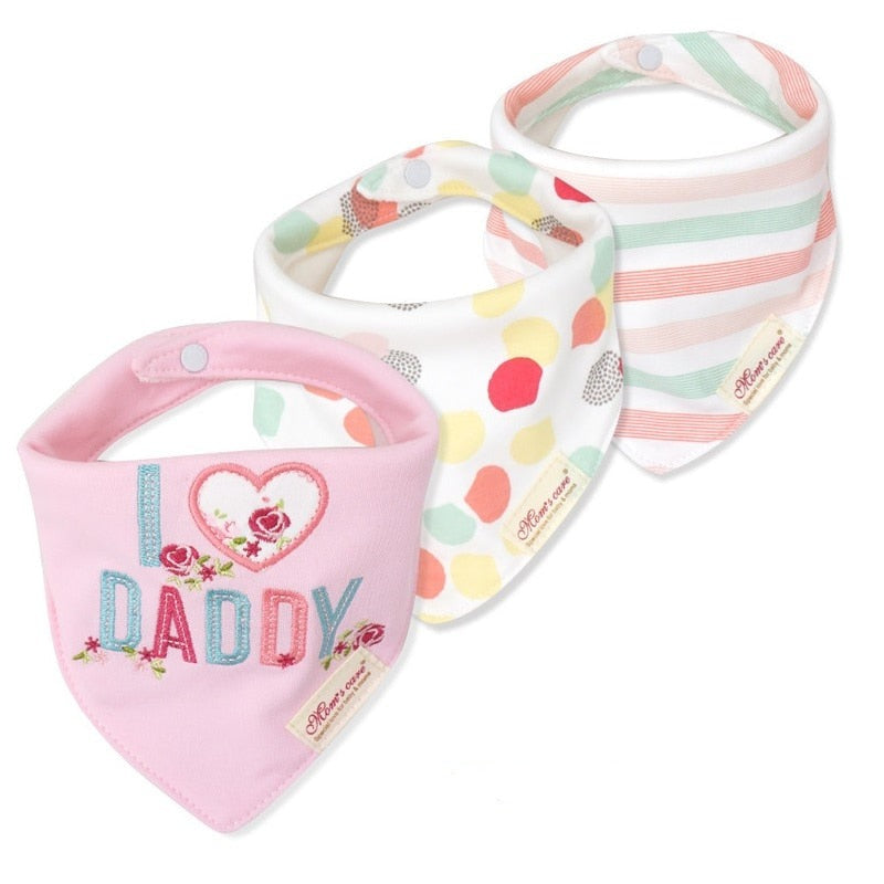 Cute Bandana Bib Set (3pcs)