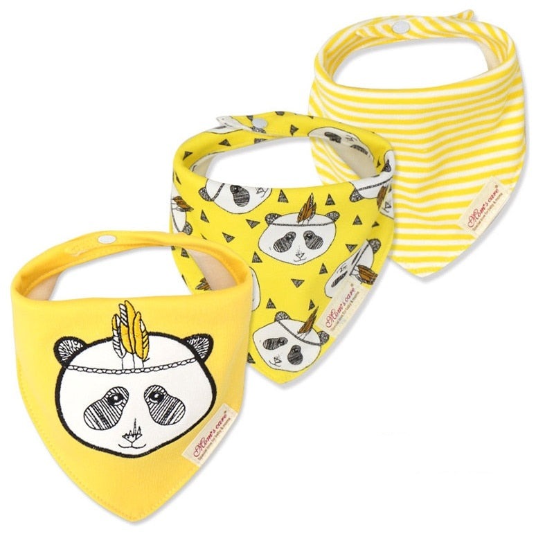 Cute Bandana Bib Set (3pcs)