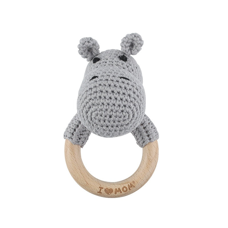 Cute Crochet Animal Rattle Toy