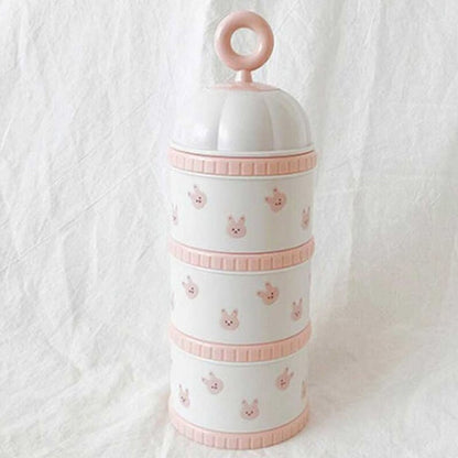 Three-Layer Portable Baby Formula Container