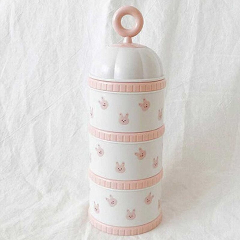Three-Layer Portable Baby Formula Container