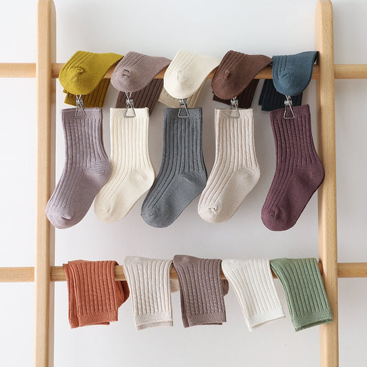 Premium Knitted Style Baby Socks (5 Pairs)