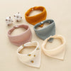 Snap Button Cotton Bibs (5pcs)