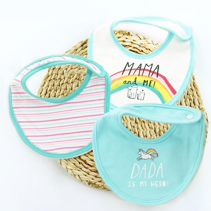 Cute Bandana Bib Set (3pcs)