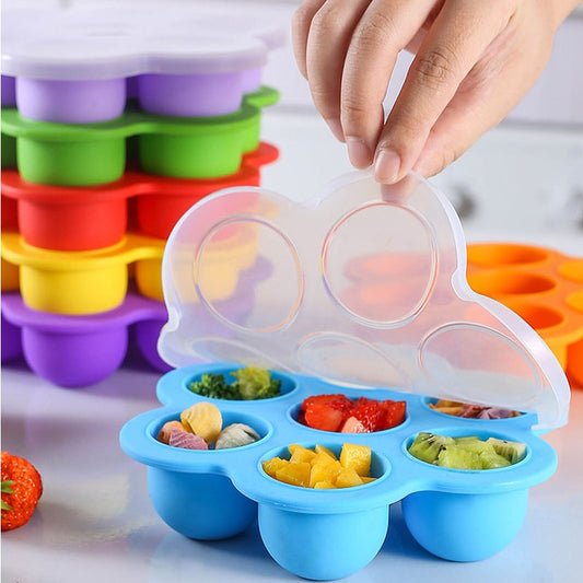 7 Compartment Baby Food Silicone Container