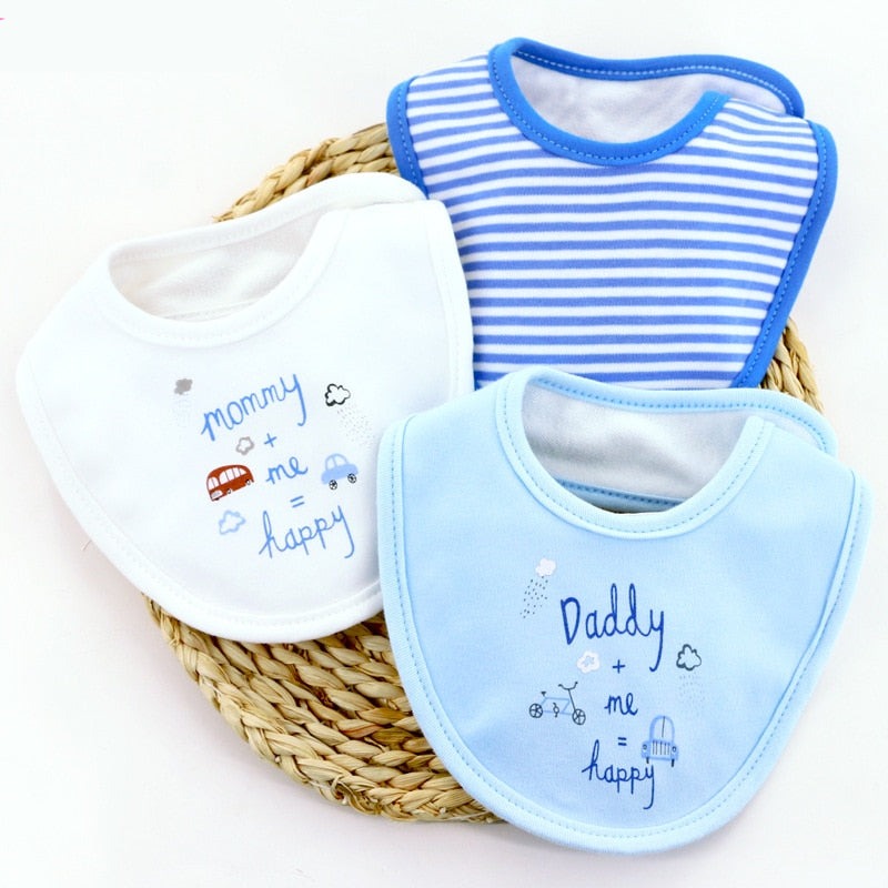 Cute Bandana Bib Set (3pcs)