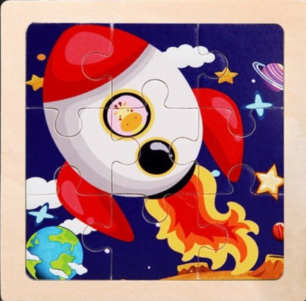 Wooden Cartoon Puzzle