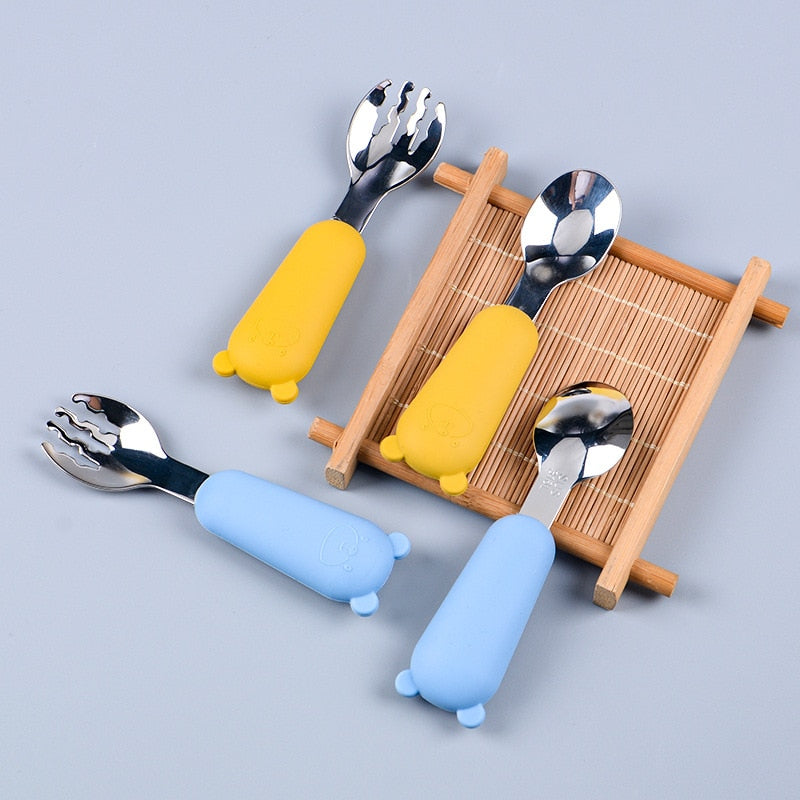 Cute Bear Baby Cutlery