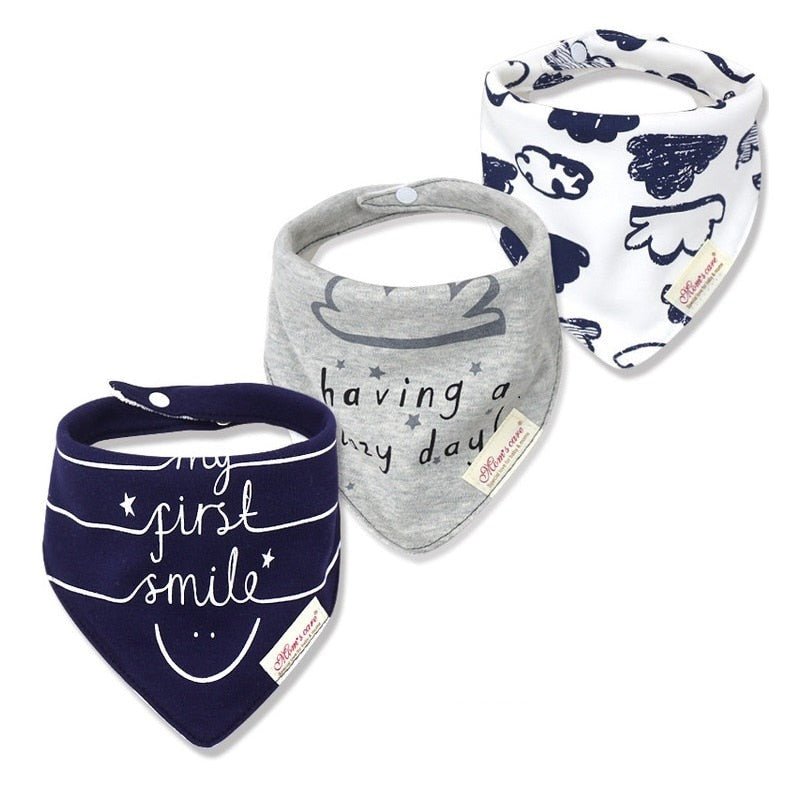 Cute Bandana Bib Set (3pcs)