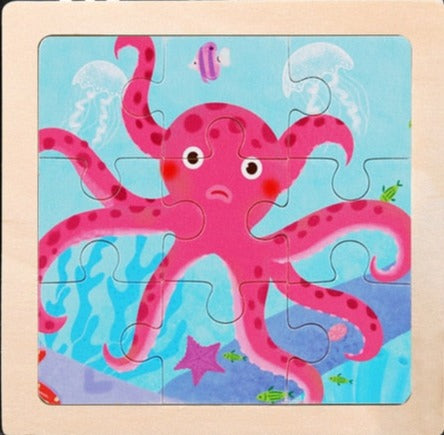 Wooden Cartoon Puzzle