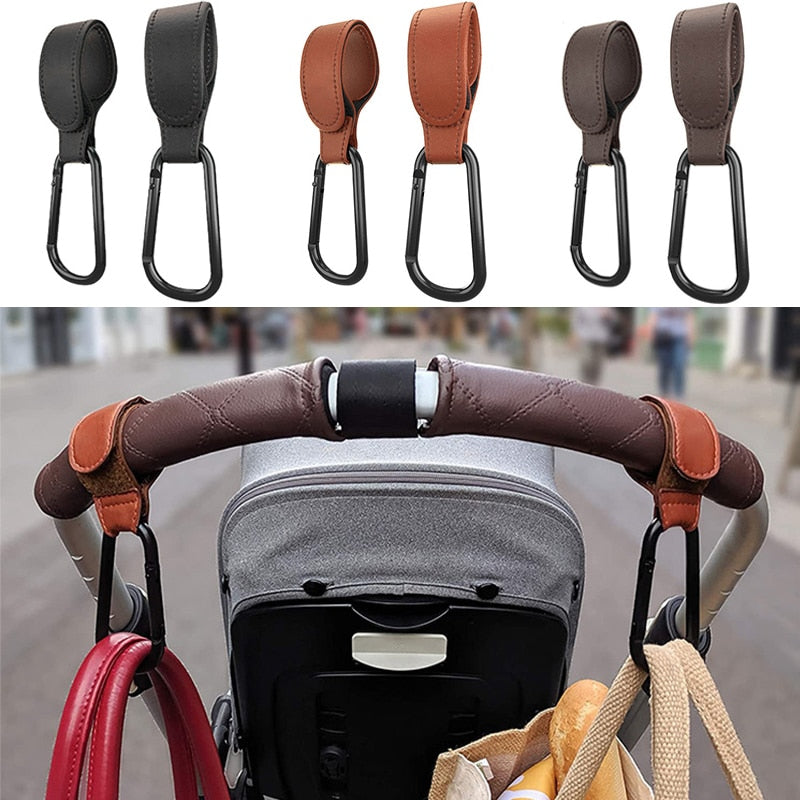 Elegant Leather Pram/Stroller Hook