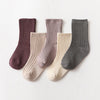 Premium Knitted Style Baby Socks (5 Pairs)
