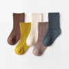 Premium Knitted Style Baby Socks (5 Pairs)