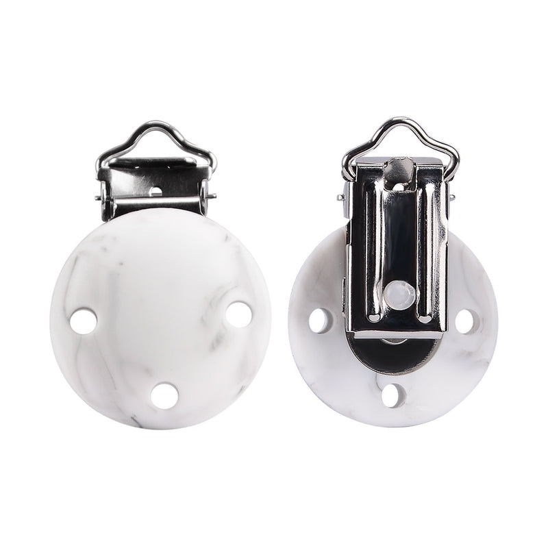 Round Shaped Pacifier Clips (5pcs)