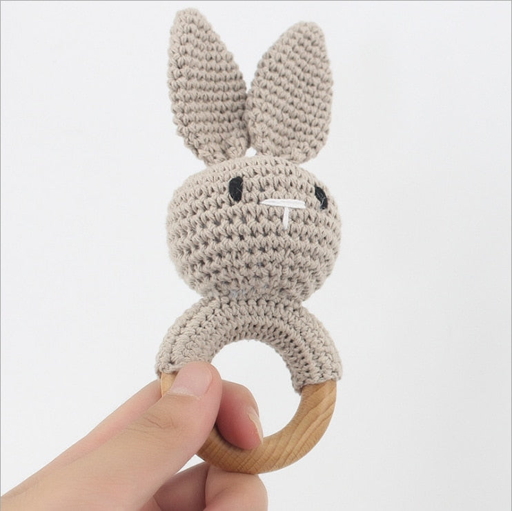 Cute Crochet Animal Rattle Toy