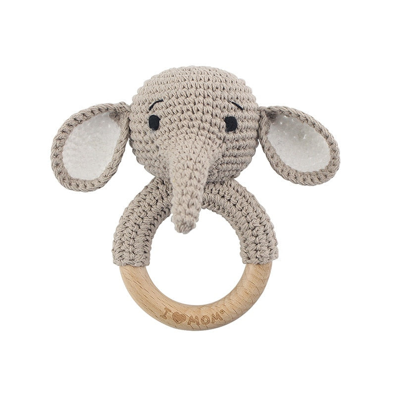 Cute Crochet Animal Rattle Toy