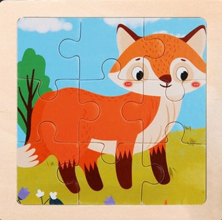 Wooden Cartoon Puzzle