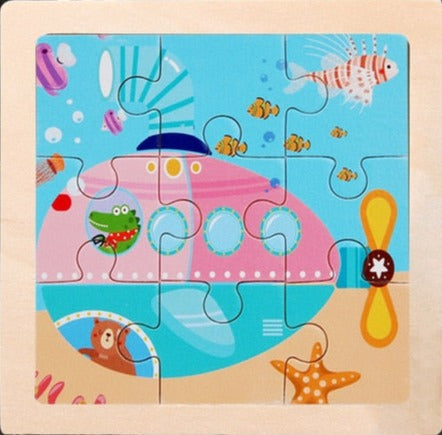 Wooden Cartoon Puzzle