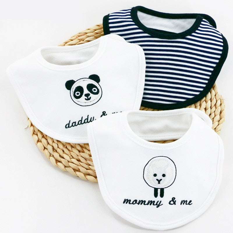 Cute Bandana Bib Set (3pcs)
