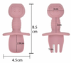 Mini Silicone Baby Spoon & Fork