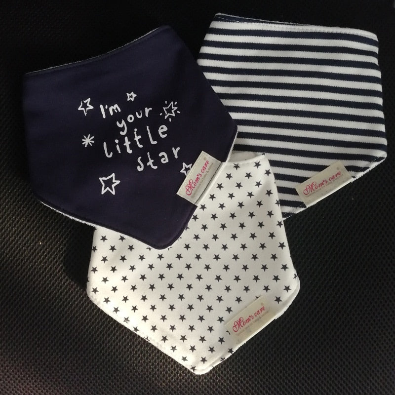 Cute Bandana Bib Set (3pcs)