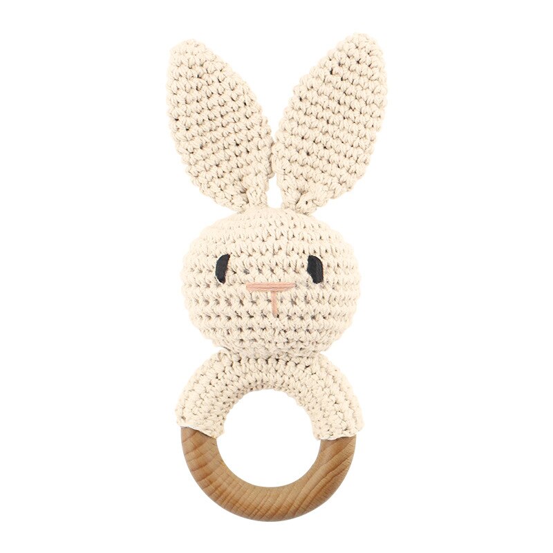 Cute Crochet Animal Rattle Toy