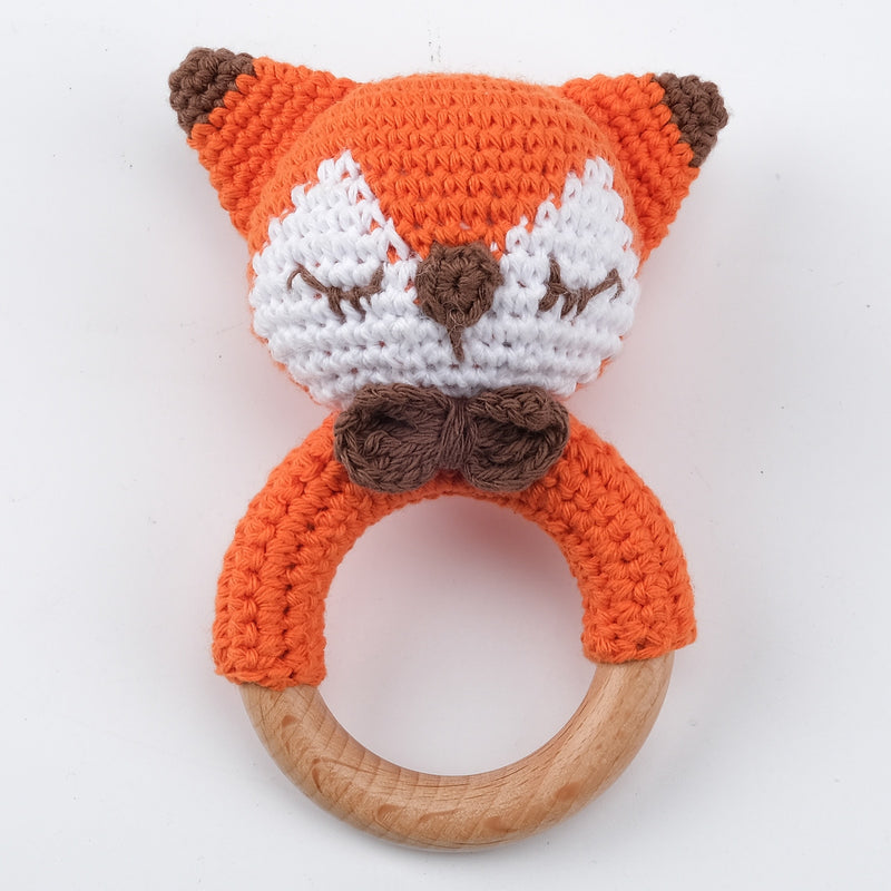 Cute Crochet Animal Rattle Toy