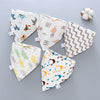 Cartoon Bandana Bibs (5pcs)