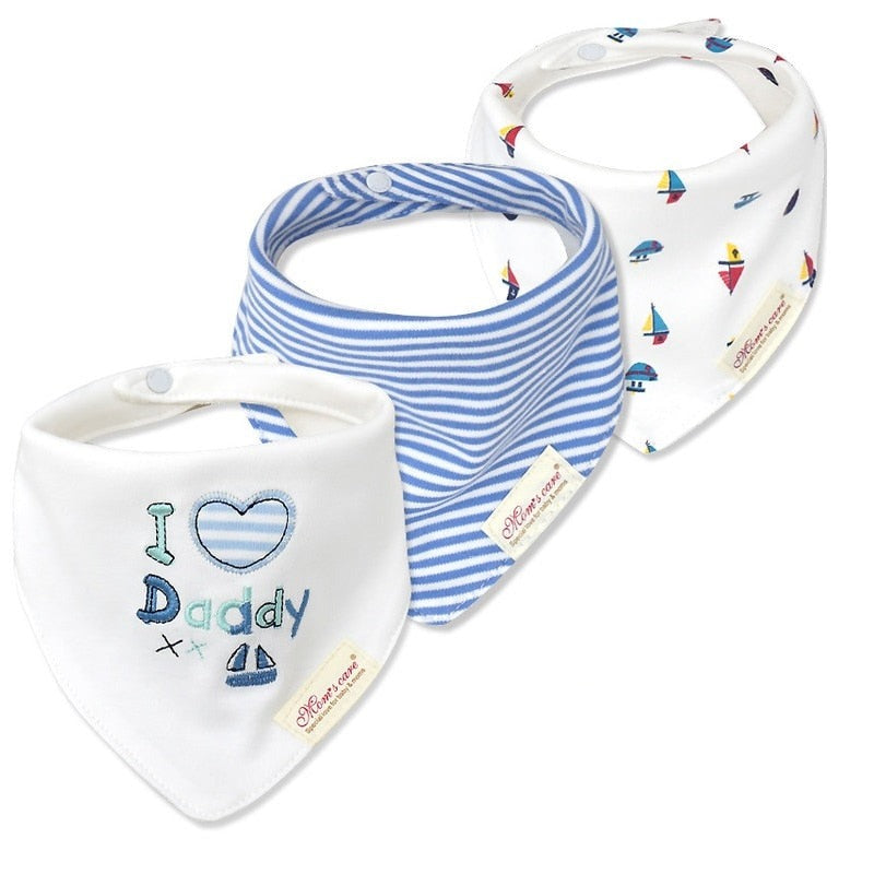 Cute Bandana Bib Set (3pcs)