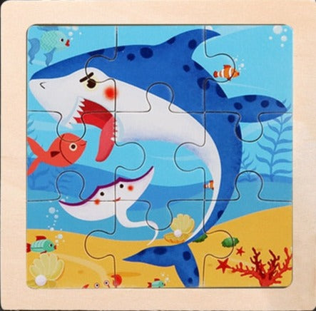 Wooden Cartoon Puzzle