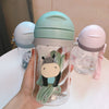 Cute Animal Feeding Bottle With Straw