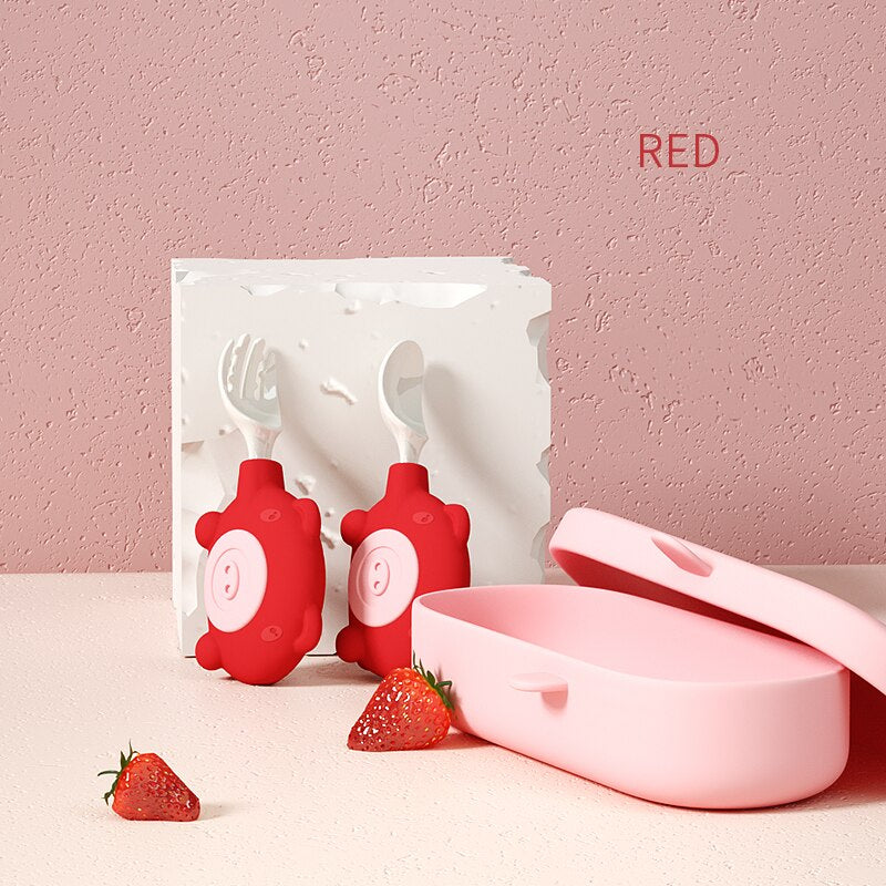 Cartoon Baby Utensils Set