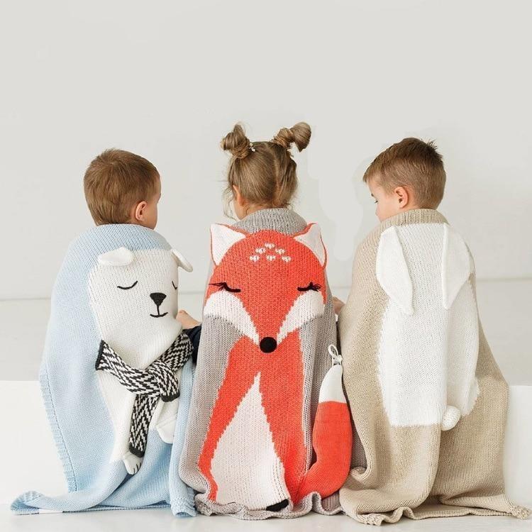 Knitted Animal Throws