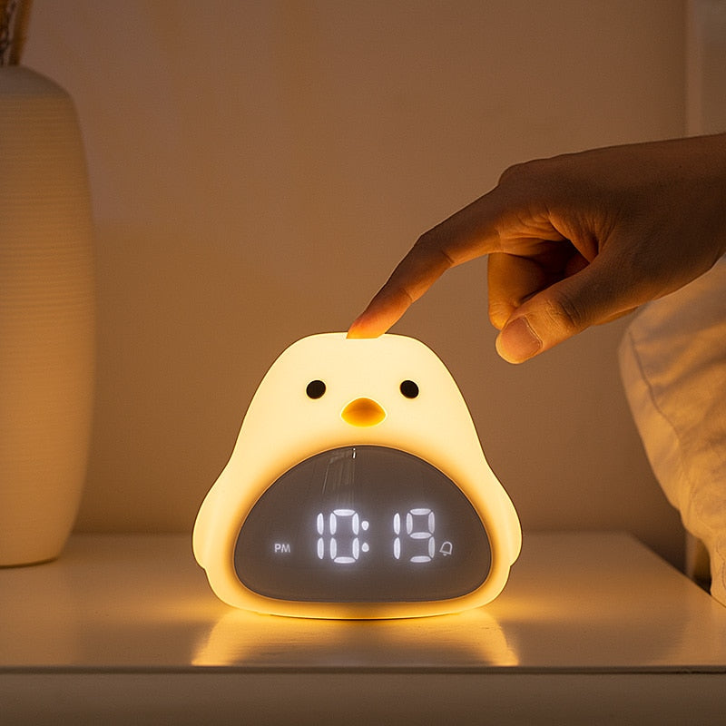 Penguin LED Night Light and Alarm Clock
