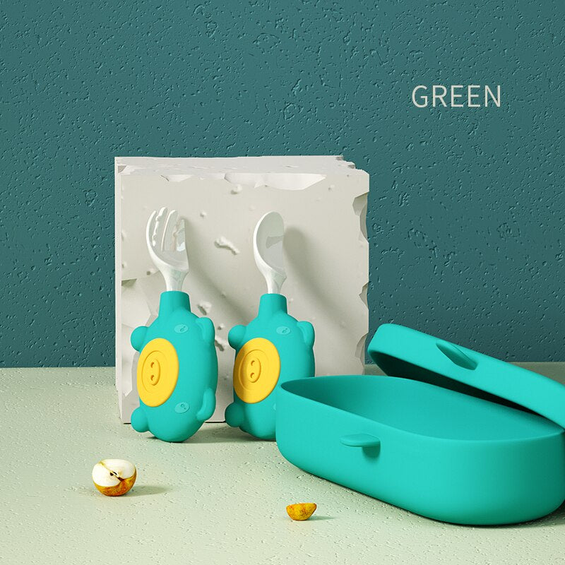 Cartoon Baby Utensils Set